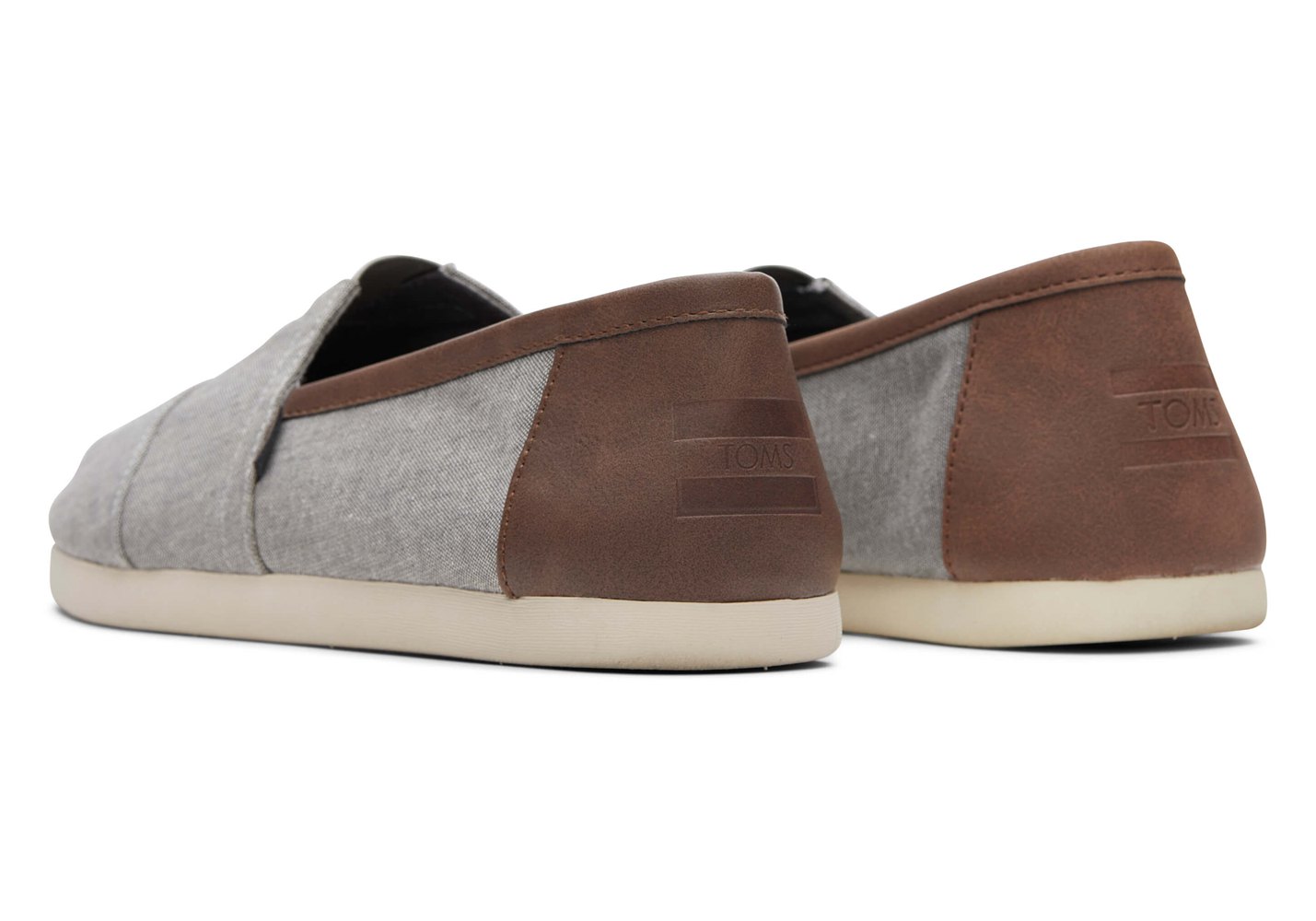 Toms Espadryle Męskie Szare - Alpargata Synthetic Trim - 38YQVPBOI